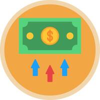 Finance Flat Multi Circle Icon vector