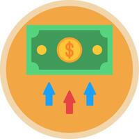 Finance Flat Multi Circle Icon vector