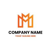 M Letter Alphabet Initial Logo vector