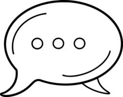 a speech bubble with two dots inside it vector