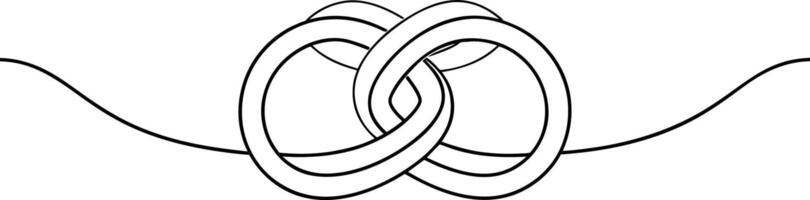 a drawing of a circle with two lines vector