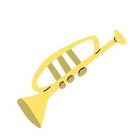 illustration of trumpet or saxophone vector