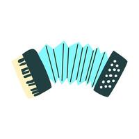 Bayan or accordion folk music instrument for ethnic orchestra vector