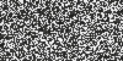 Pixel Art television Black and White grainy noise effect Background vector