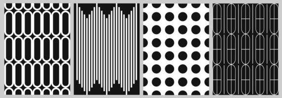 Brutalist Geometric shape pattern background template vector