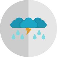 Storm Flat Scale Icon vector