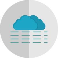 fog Flat Scale Icon vector