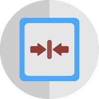 Minimize Flat Scale Icon vector