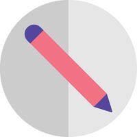 Pencil Flat Scale Icon vector