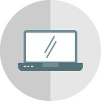 Laptop Flat Scale Icon vector