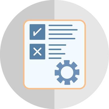Document Flat Scale Icon vector