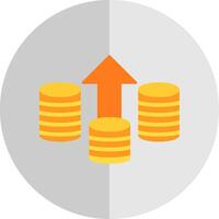 Coins Flat Scale Icon vector