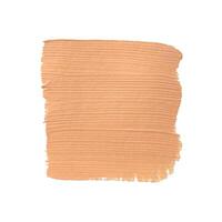 Acrylic beige brown texture, brush stroke, hand drawing isolated on white background. vector