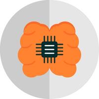 Brain Flat Scale Icon vector