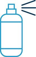 Spray Paint Line Blue Two Color Icon vector