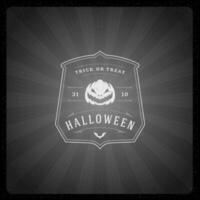 Halloween illustration on movie ending screen vector