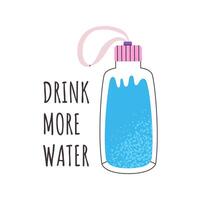 Drink more water illustration vector