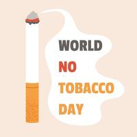 World No Tobacco Day banner design vector