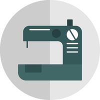 Sewing Machine Flat Scale Icon vector