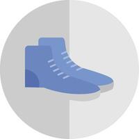 Boots Flat Scale Icon vector