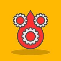 Lubricant Filled Shadow Icon vector