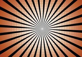 Sunburst brown color with black color background for background design. vector