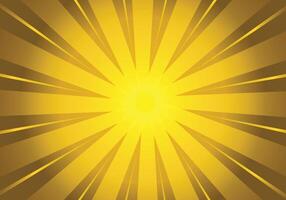 Sunburst sun ray in yellow gradient color. Glowing shiny color. vector