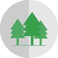 Tree Flat Scale Icon vector