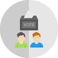 Voters Flat Scale Icon vector