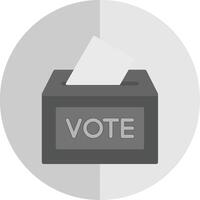 votación cabina plano escala icono vector