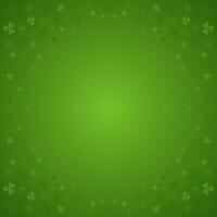 Saint Patrick's Day green clover shamrock abstract background copy space design template vector