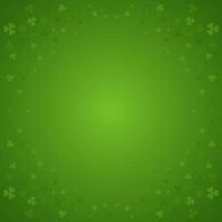 Saint Patrick's Day green clover shamrock abstract background copy space design template vector