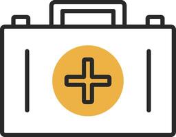 Medical Kit Skined Filled Icon vector