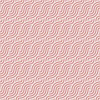 Seamless pink geometric japanese circles swirls and waves pattern vector