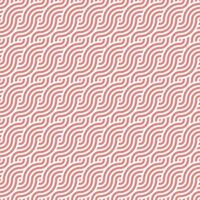 Seamless pink geometric japanese circles swirls and waves pattern vector