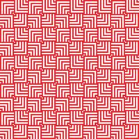 Red and White Seamless abstract geometric overlapping squares pattern vector