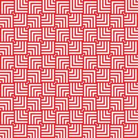 Red and White Seamless abstract geometric overlapping squares pattern vector