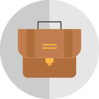 maleta plano escala icono vector