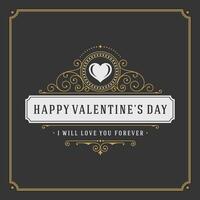 Valentines Day Card With Heart vector