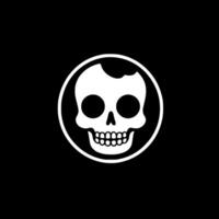 Skeleton - Black and White Isolated Icon - illustration vector