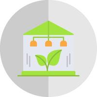 Greenhouse Flat Scale Icon vector