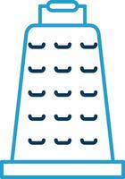 Grater Line Blue Two Color Icon vector