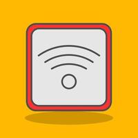 Wifi Filled Shadow Icon vector