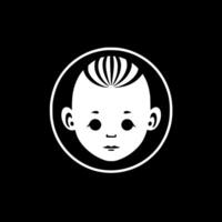 Baby, Black and White illustration vector