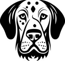 Dalmatian - Black and White Isolated Icon - illustration vector