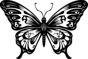 mariposa, minimalista y sencillo silueta - ilustración vector