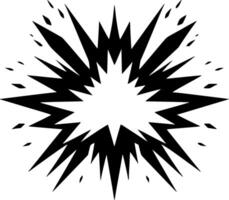 Explosion, Minimalist and Simple Silhouette - illustration vector