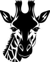 Giraffe, Minimalist and Simple Silhouette - illustration vector