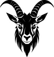 Goat, Minimalist and Simple Silhouette - illustration vector