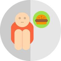 Beggar Flat Scale Icon vector